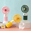 1 Portable Cartoon Fruit Mini Handheld Fan with USB Charging Cable Battery Powered Suitable for Family Outdoor Travel 3
