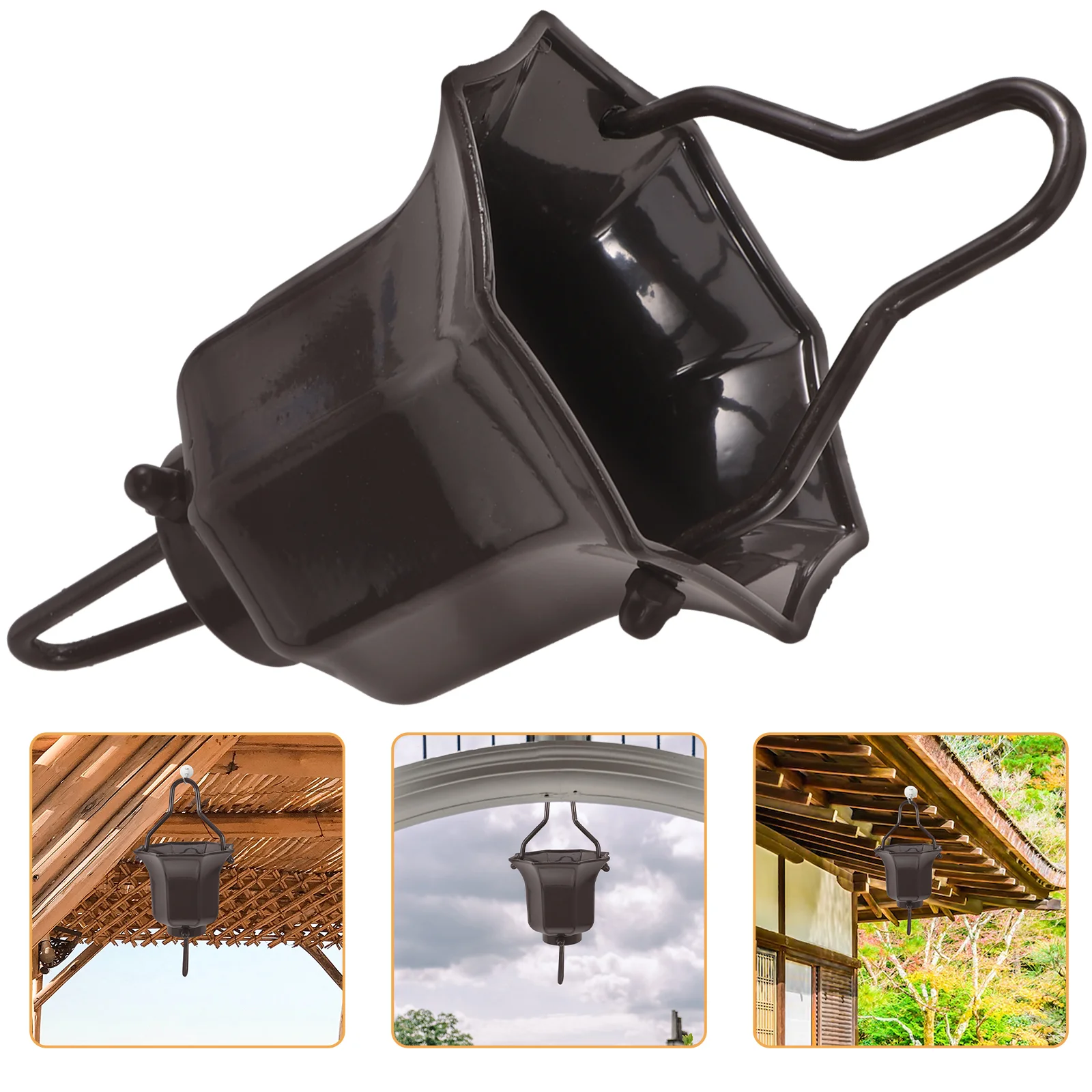 

Rain Chain Gutter Chains Decor for outside Gutters Barrel Water Collector Large Cup Catchers Decorate Downspout