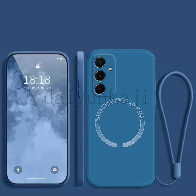 Magnetic Wireless Charging Silicone Soft Phone Case with Magsafe Compatibility