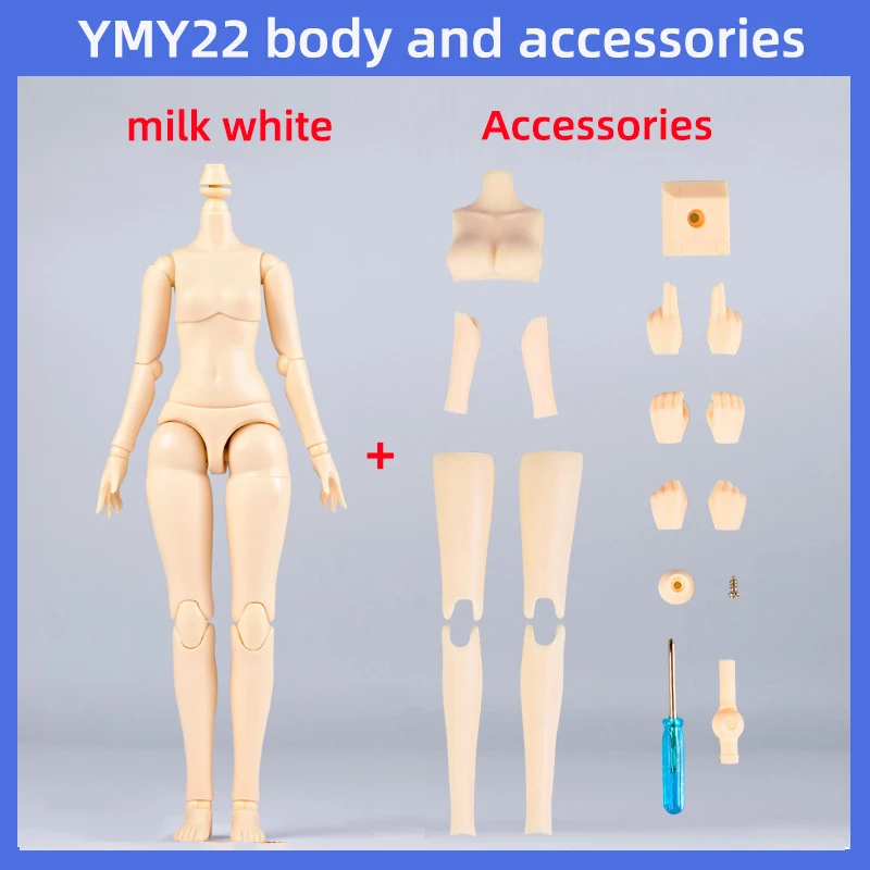 20cm 21cm YMY Body Movable Joint Body for Licca Ob22 Ob24, Gsc, Blyth, 1/6 Bjd Doll Head Accessories Replacement Hand