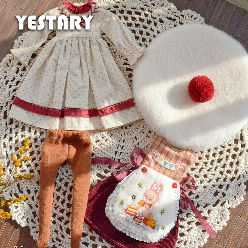 

YESTARY 1/6 BJD Blythe Doll Accessories Clothes For ob24 ob11 DIY Material Pack Fashion Sweet Girl Set Cute For Girl Gift Fabric