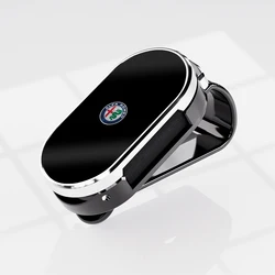 Car Sun Visor Sunglasses Holder and Storage Accessory (M - Silver)