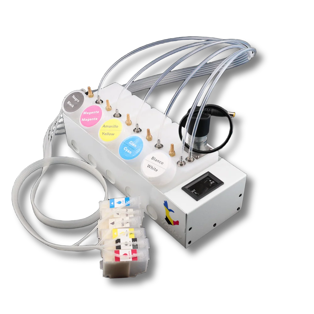 XP15000 DTF CISS 에프슨 연속 잉크 공급 시스템 에프슨 XP15000 변환 키트 화이트 잉크 탱크 교반기 포함 DIY 키트