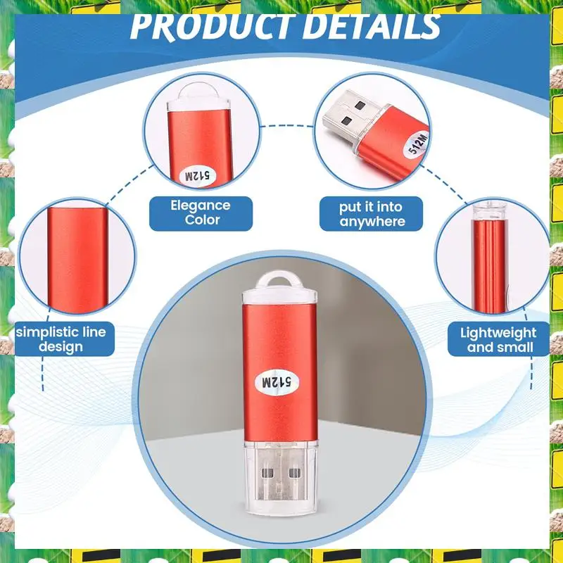 3C Electron USB 2.0 Flash Memory Stick Pen Drive Storage Thumb Color:Red Capacity:512MB,USB 2.0 Flash Memory Stick Pen Drive Sto
