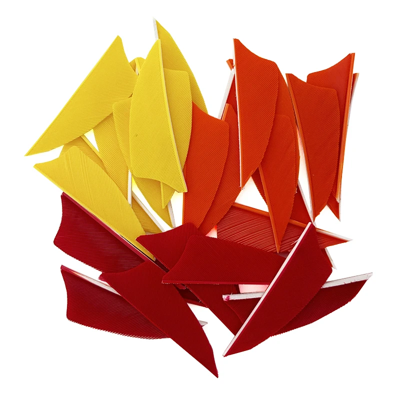 50Pcs/lot 2 Inch Hunting Arrow Feathers Fletching Right Wing Shield Cut Turkey Feather Archery Vanes for  Arrow Accessories 2
