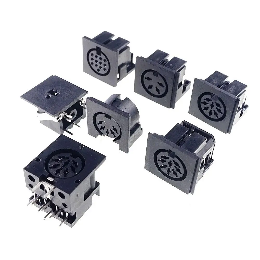 DIN Female Socket Connector Copper Engineering Plastics
