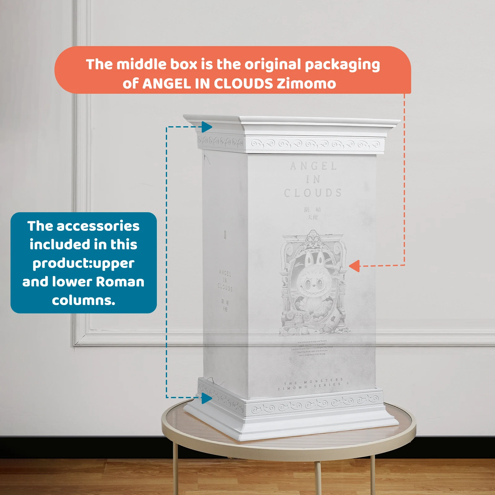 Zimomoのディスプレイアクリルボックス用、Pop Mart Labubuドール用