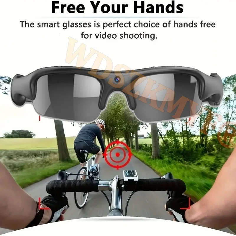 Video Recorder 1080P HD Video Recorder WIFI APP Outdoor Sports DV Camera Smart Glasses Wide Angle 170&deg; Camera Sports Riding Skiing