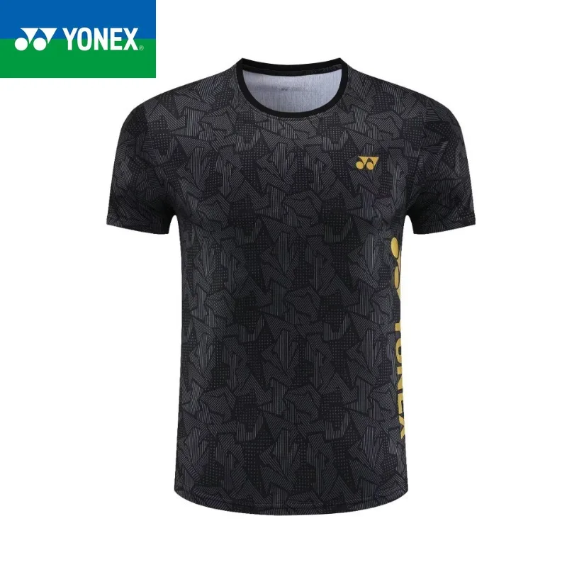 YONEX Badminton Jersey Men's and Women's Sports Cultural Shirt Short Sleeves Quick-drying Breathable