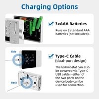 Beok Tuya Battery Heating Thermostat Wifi Heating/Cooling Temperature Controller for Gas Boiler Work with Google Home Alexa - Image 5
