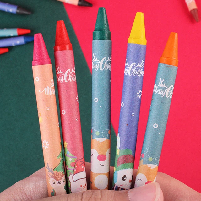 Crayons Creative Cartoon 8/12/24 Colors Drawing Non-Toxic Oil Pastels Kids  Student Pastel Pencils Art Supplies