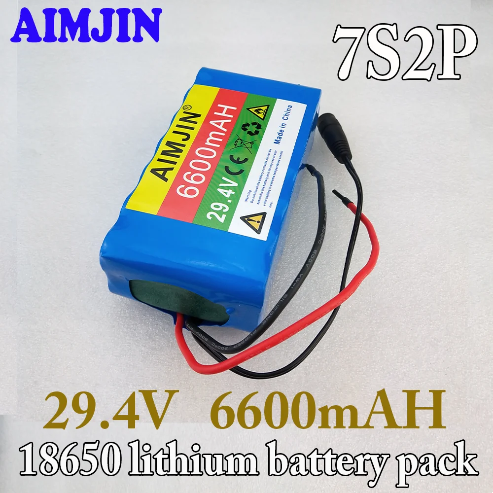 

7s2p 29.4V 6.6Ah 18650 lithium-ion battery 29.4V 6600mAh suitable for electric bicycles, scooters, and lithium-ion batteries