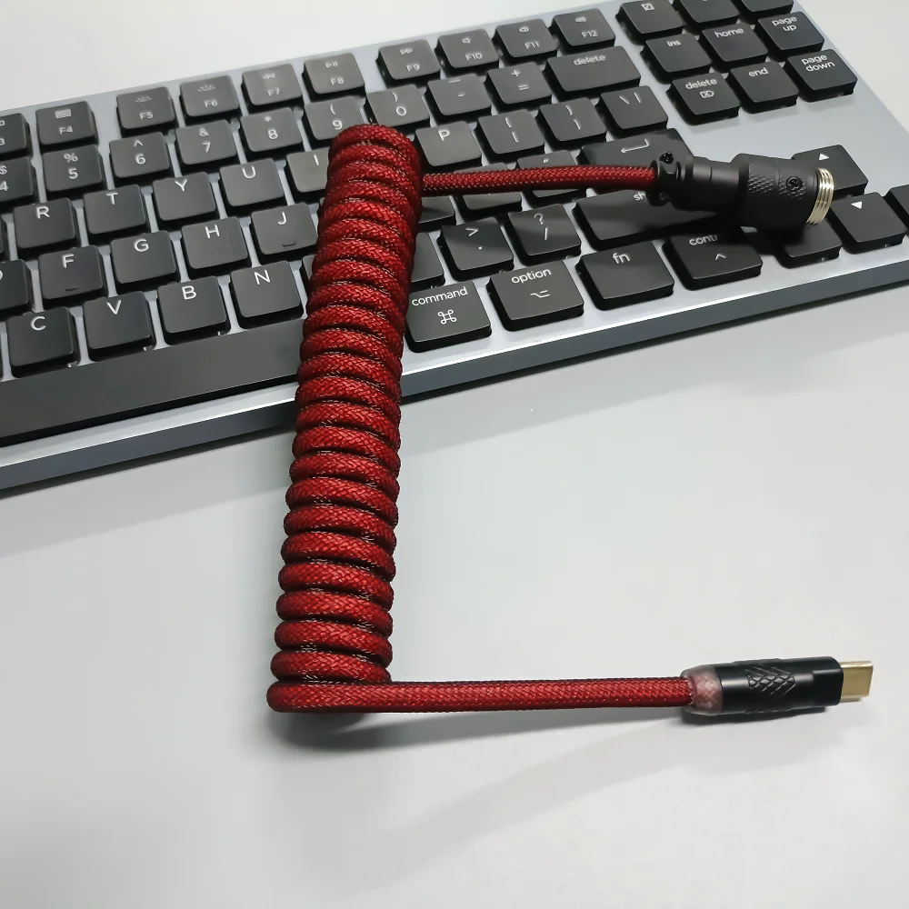 USB-C enroulé tressé de câble d'happator de clavier 6.0 pour les claviers  mécaniques de jeu - AliExpress