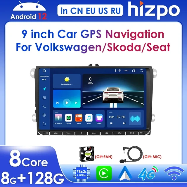 Podofo 4g 2 Din Android Auto Radio For Vw Volkswagen Golf Polo Tiguan  Passat Skoda Carplay Car Multimedia Player Gps Autoradio - Car Multimedia  Player - AliExpress