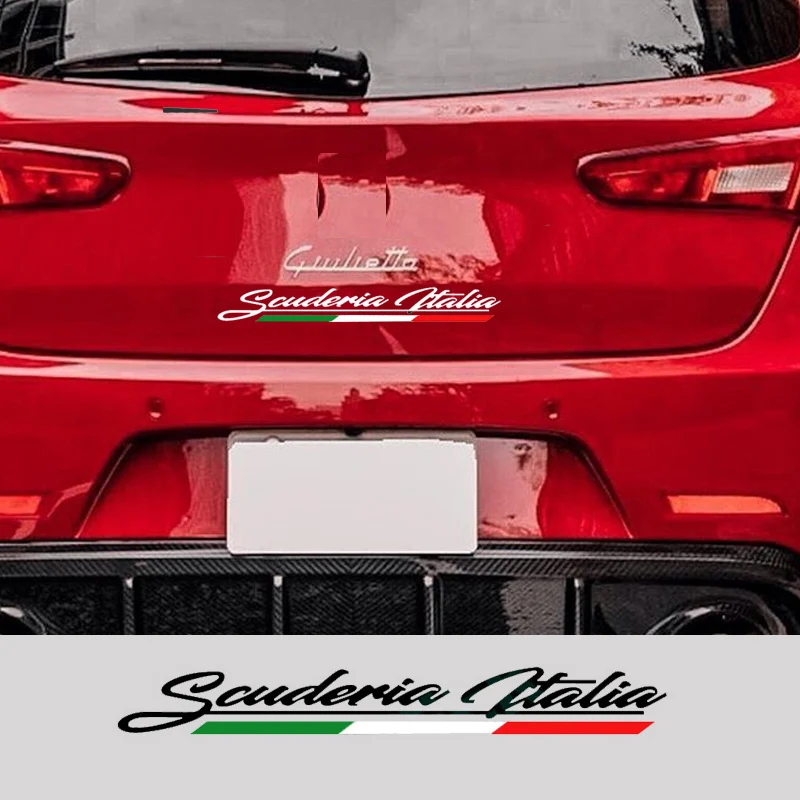 HENGYUESHANG Emblemi per auto, decorazioni universali, compatibili con Alfa Romeo 4C 147 156 166 159 Giulietta Giulia Spider GT Stelvio accessori (stile nero