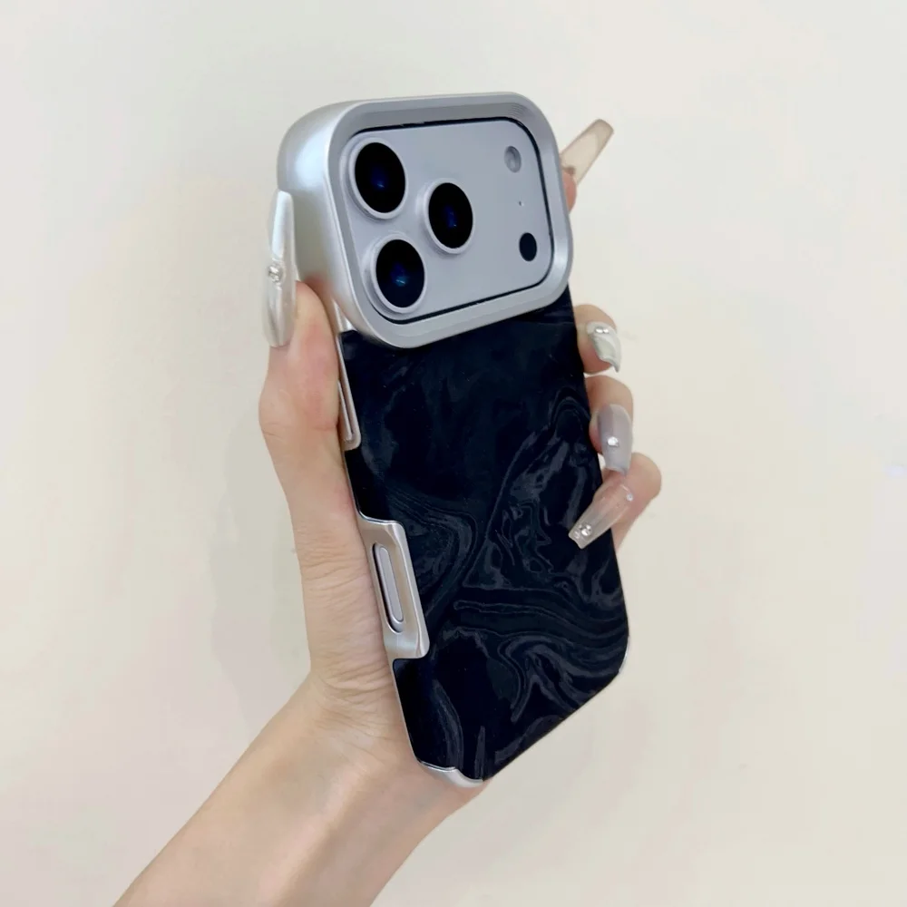Glossy Water Ripple TPU Phone Case with Soft Bumper - Aesthetic Cover