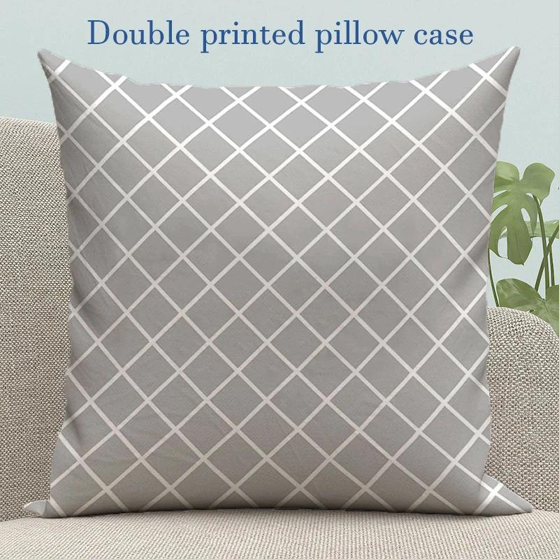 

Pillow Covers Grid Pattern Cushion Cover 45*45 Decorative Pillows for Sofa Cushions Pillowcase 45x45 Cases Pillowcases Home