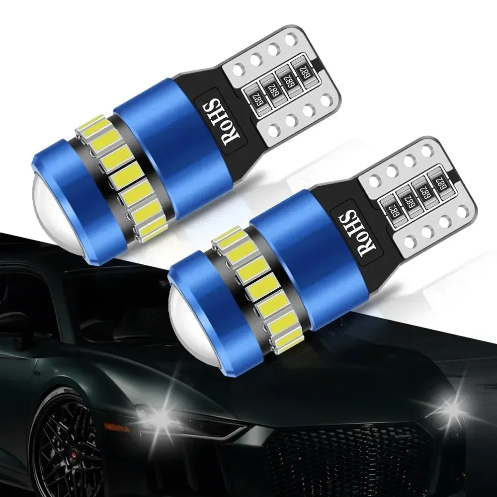 LupuAuto 2PCS T10 W5W LED No Error 12V Car Side Interior Lights 168 194 3030 SMD For BMW And Audi Super Bright Interior Light