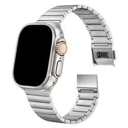 Stainless Steel Magnetic Luxury Strap - Series 9 8 7 45mm (Silver)