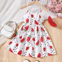 Robe d'été pour filles à imprimé pastèque, style vacances 1