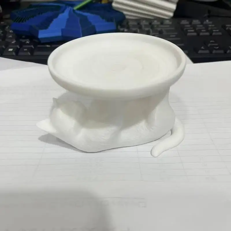 Playful Cat Design 3D Printed Jewelry Tray