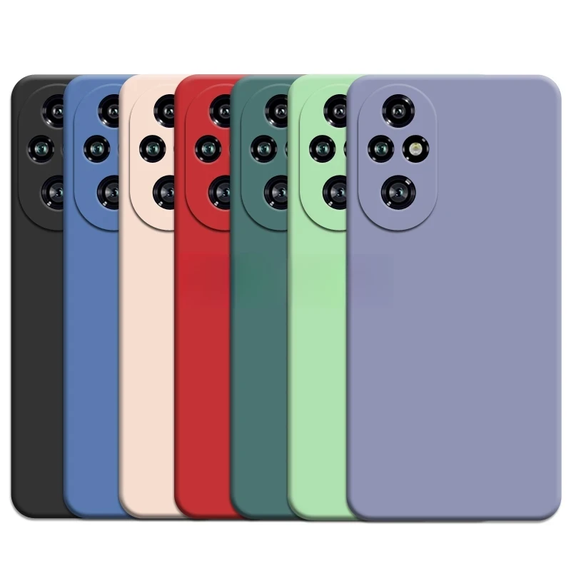 Silicone Phone Case - Solid Color Anti-Slip Shockproof Cover, Slim Fit Durable Design