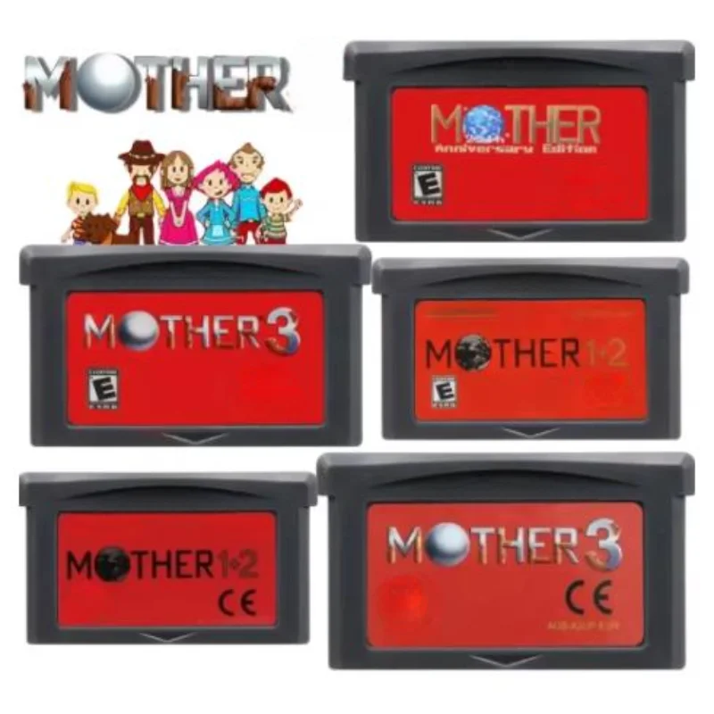 USA/EUR Mother 1+2 or Mother 3 Cartridge Card for GBA NDS NDSL DS Lite English Video Player Tool