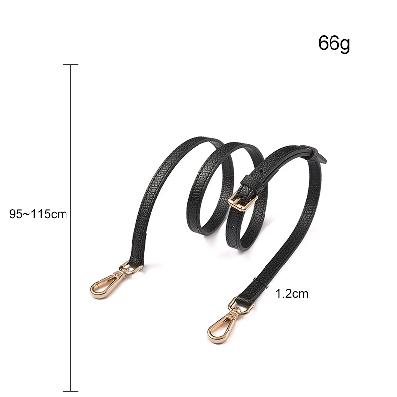 1-5pcs Fashion Leather Crossbody Bag Strap Black Beige Apricot Khaki 110-130CM Luxury Adjustable Shoulder Strap Bag Accessories
