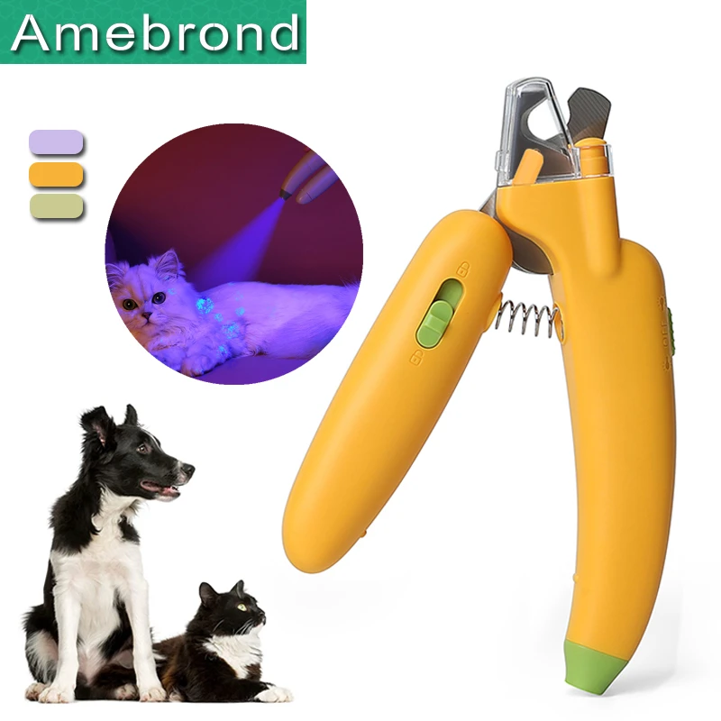 Professional Pet Dog Nail Clipper with Led Light Cat Nail Clipper
