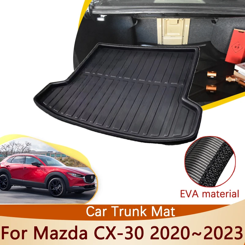 

Auto For Mazda CX-30 CX30 CX 30 2023 2022 2021 2020 Accessorie Car Rear Trunk Mats Waterproof Floor Tray Liner Cargo Boot Carpet