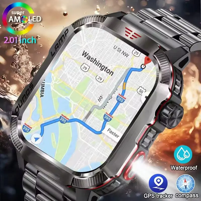 Smart watch outdoor sport with Led lighting men women fitness track ECG+PGG for huawei xiaomi Samsung apple