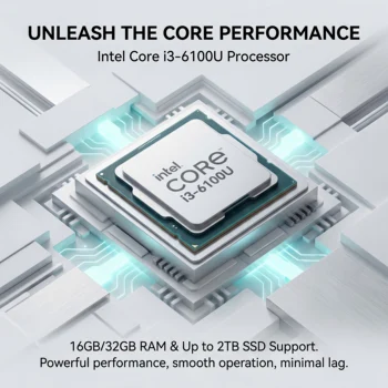 Nuevo Portátil Ultra Delgado de 15.6 Pulgadas, Intel Core I3-6100U, 32GB RAM, 2TB SSD, Pantalla FHD 1920*1080, Windows 11 Pro, Computadora para Oficina y Estudio 2