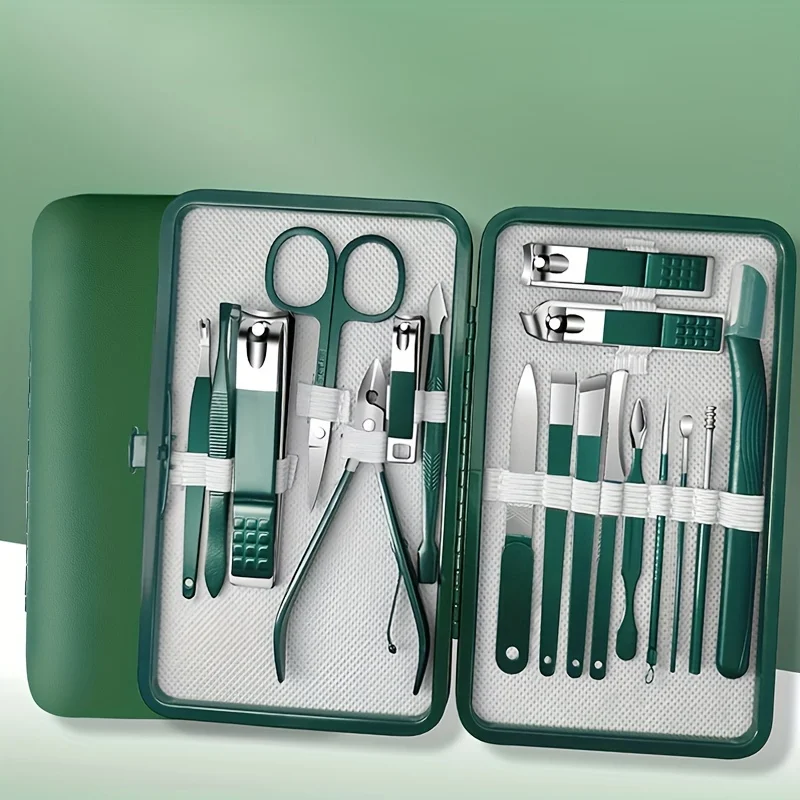 Nail Care Kit 6/7/10/12/18 Piece Stainless Steel Manicure & Pedicure Set Nail Clipper Set Ideal for Home and Salon Grooming nail clipper set,nail care kit,nail scissors set,manicure pedicure kit,manicure set,manicure sets,manicure nail clipper set,nail clippers kit
