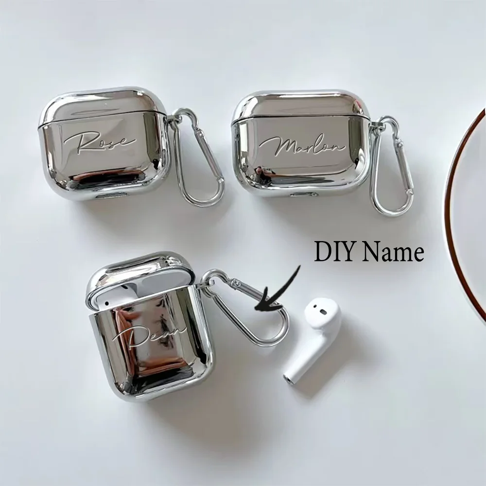 Personalized Laser Engraved Name Earphone Case - Soft TPU PC