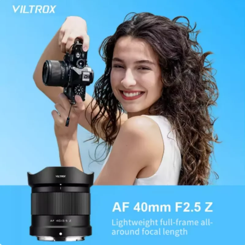 VILTROX 40mm F2.5 E 렌즈 니콘 Z 렌즈 카메라 렌즈 풀프레임 자동 초점 인물 사진 브이로그 렌즈 (니콘 Zf Zfc Z6 Z7 Z8 호환)