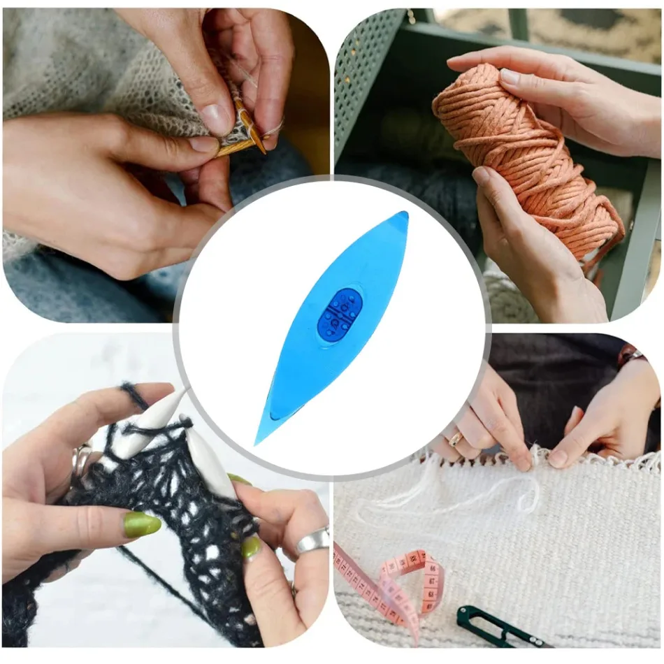 4 Navettes En Plastique Coloré Pour Frivolité - DIY Dentelle Aux Navettes