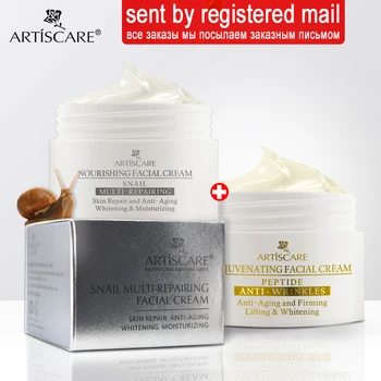 ARTISCARE Snail Repair + Peptide Facial Cream 2pcs/Lot Moisturizing Face Cream Skin Care Products 1