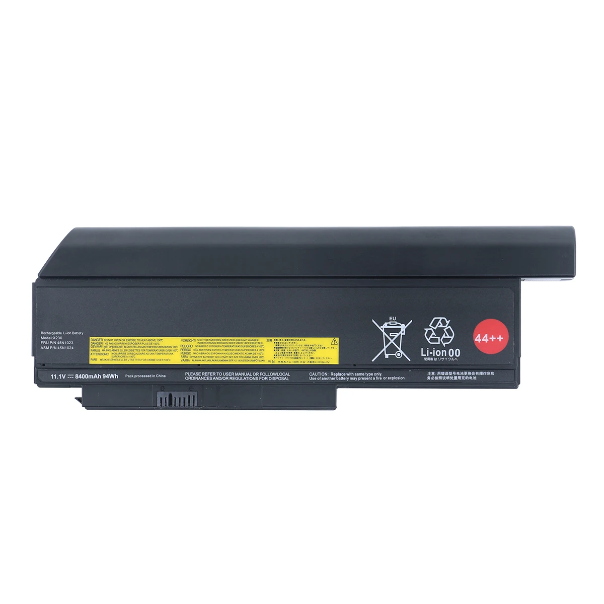 Batteria Di Ricambio Per Lenovo ThinkPad X230 – 11,1V 5200mAh/58Wh, Li-Ion, 100% Compatibile