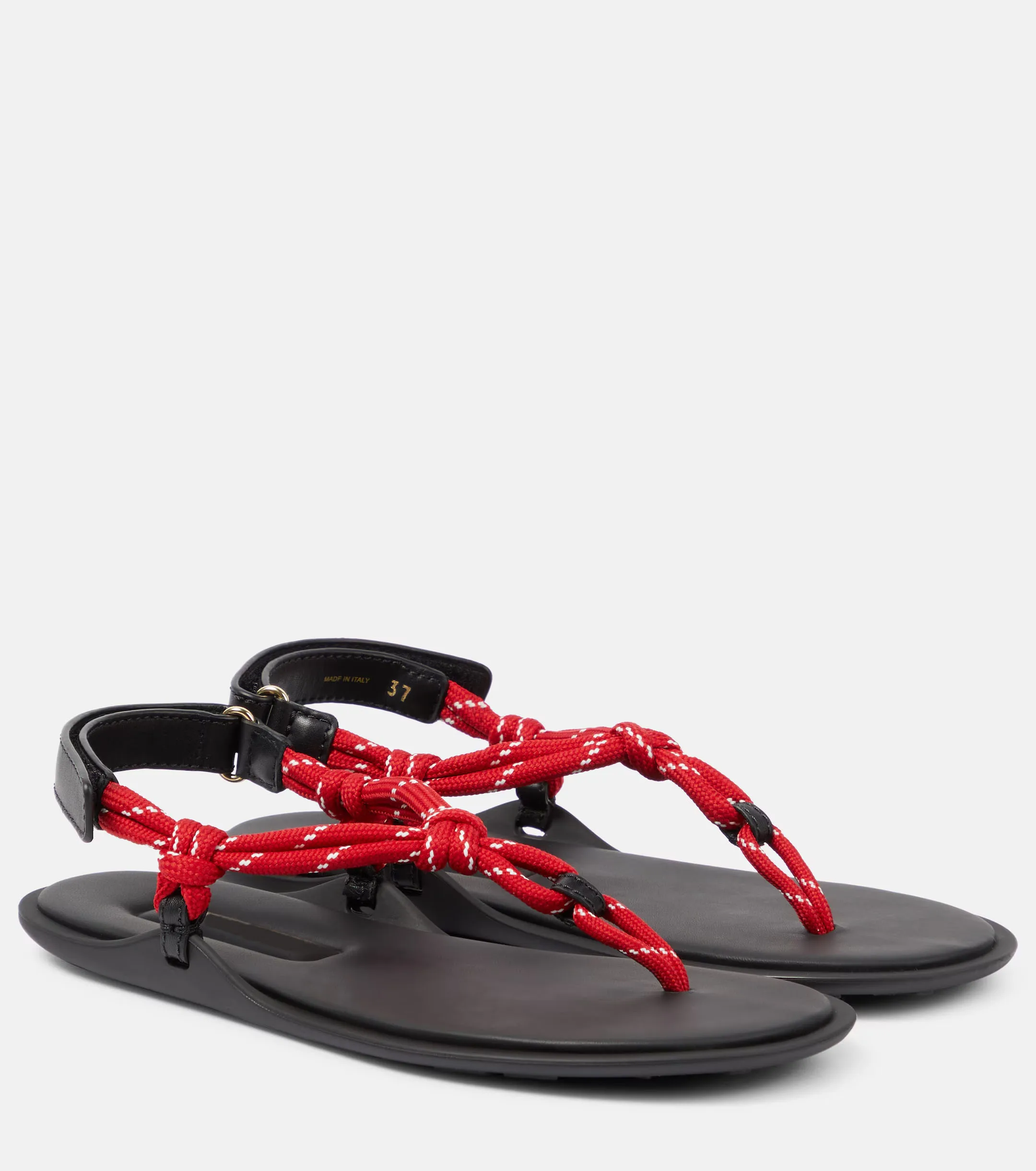 

Women's Shoes Riviere Cord Leather Thong Sandals Sporty Rope Thong Slingback Sandal Logo Brand Vipol 9992404021817