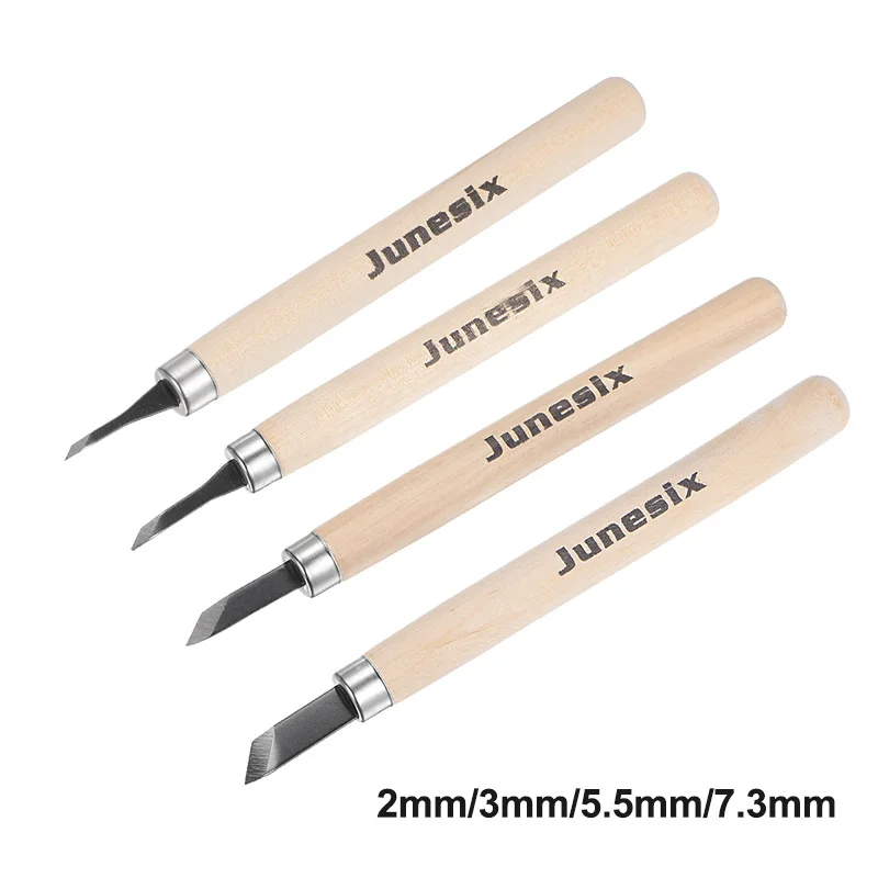 2/3/5.5/7.3mm Diagonal Blade Woodcut Knife Wood Carving Tool 50# Carbon Steel Woodworking Craft Arts Carving Knife DIY Hand Tool woodworking carving knife set wood carving tools pine wood handle carving knives craft knife carpenter s chisel complete blade