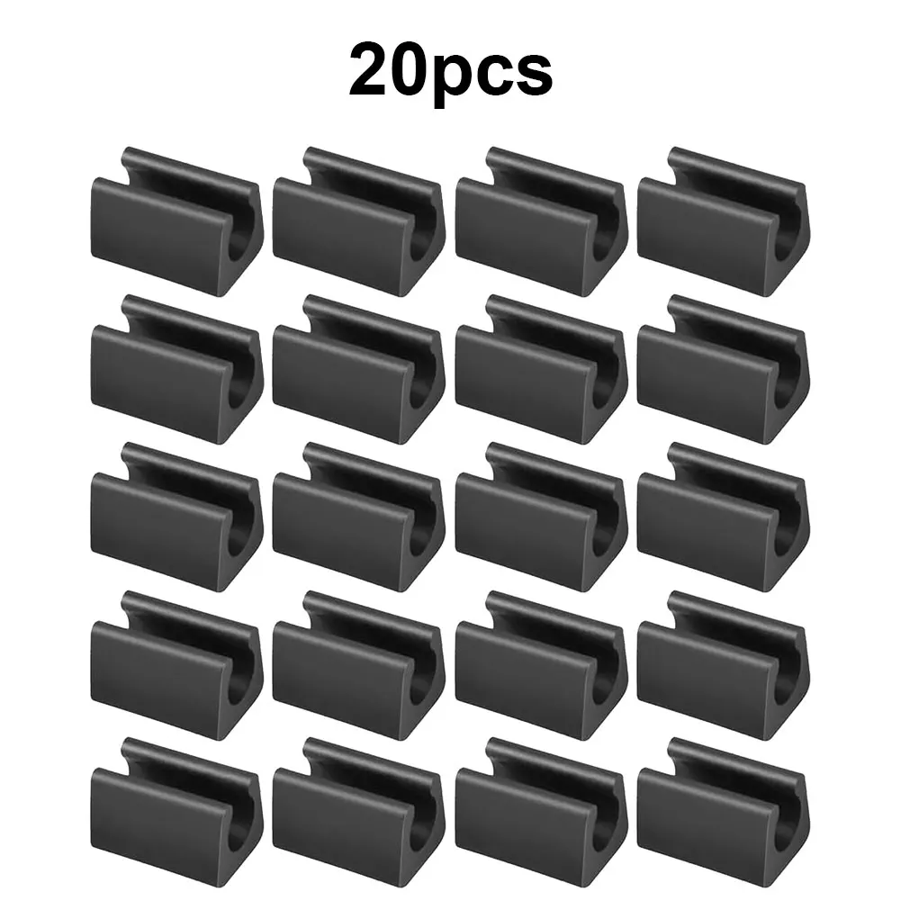 U-Shaped Plastic Floor Glides for Furniture Legs - Protective Foot Pads for Chairs and Tables