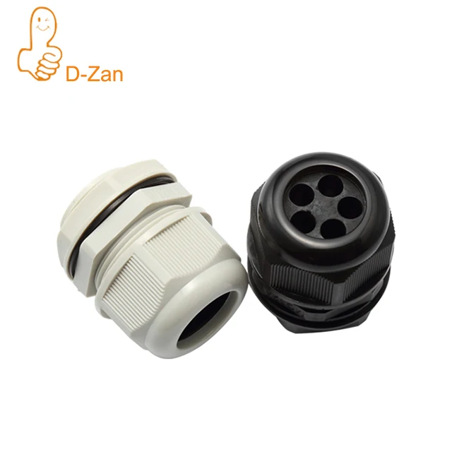 

5 Holes MG Waterproof Cable Glands IP68 Metric Black Wire Fixing Joint Multihole Plastic Seal Locking Connector