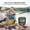 Professional Higher Accuracy Gold Metal Detector TX650 Foldable Target Identity Prospecting LCD Display Precious Metal Locator 4
