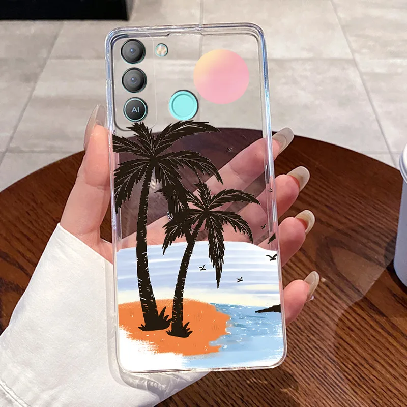Aesthetic Cute Cat Cartoon Astronaut Transparent Silicone Phone Case