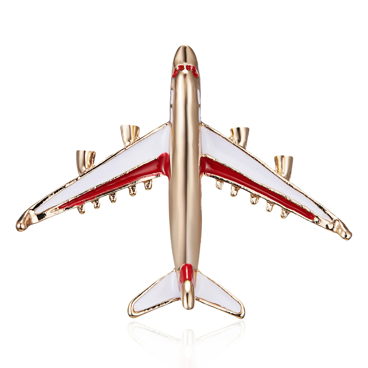 thumbnail interactive-video image 1 of YAZILIND Rhinestone Airplane Brooch - Elegant Women's Jewelry Pin (3.9x4.5cm) 1 of 13