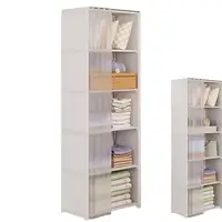 Dustproof Wardrobe High Capacity Partition Clothes Rack Closet Storage Organizer With Non-Woven Fabric Cover for Bedroom 1