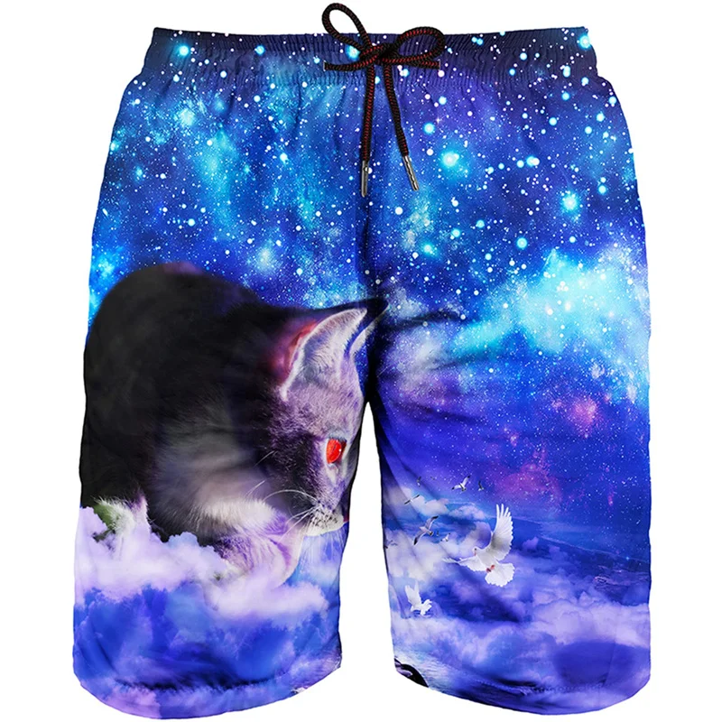 

Fashion 3d Print Cat Birds Bear Beach Shorts For Men Kids Quick Dry Surf Board Shorts Bathing Suit Casual Summer Swim Trunks