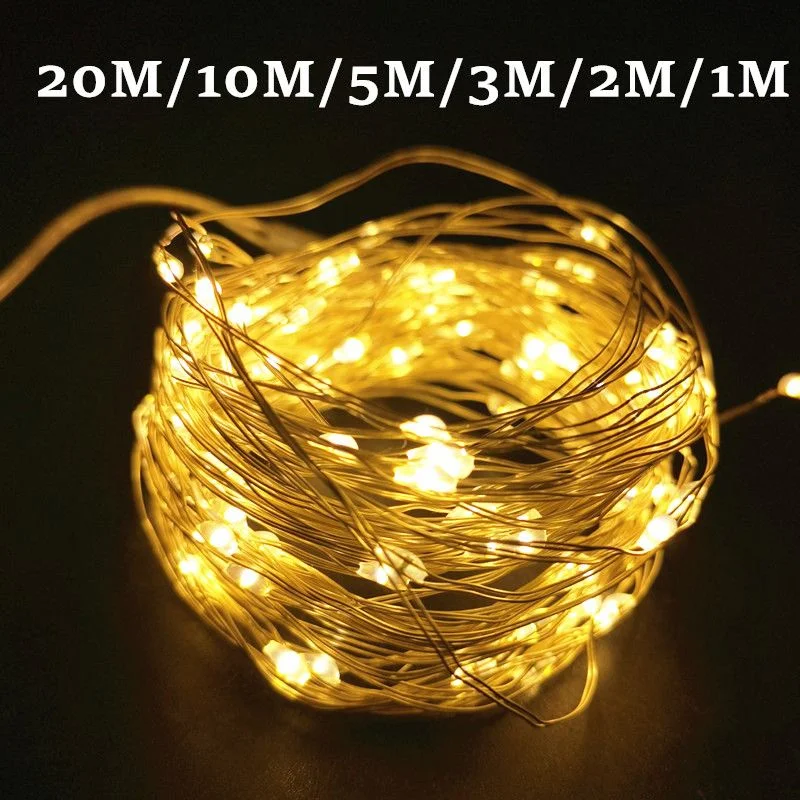 

10M Holiday Light LED Garden Fairy Light Strings Copper Wire Light Garland for Christmas Wedding Party Home Halloween Decoration