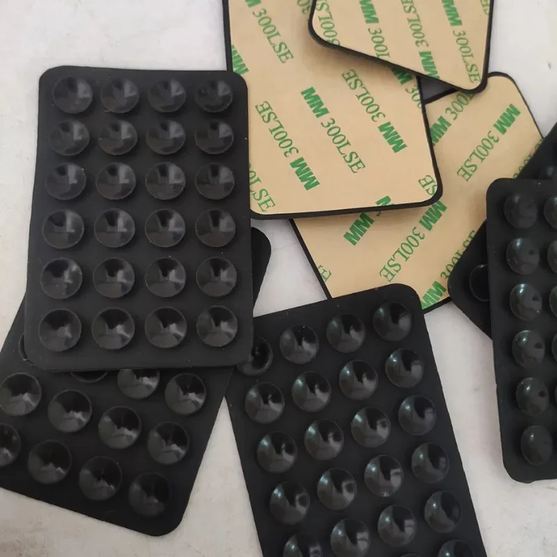 Silicone Suction Phone Holder Mat Anti-Slip Square Wall Stand