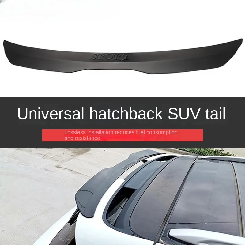 Car Universal Roof Spoiler Tail Universal Two Box Rear Wing Stick on